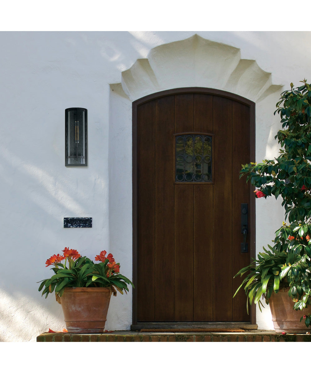 Foundry 1-Light Outdoor Wall Sconce Black