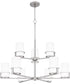 Seymour 9-light Chandelier Brushed Nickel