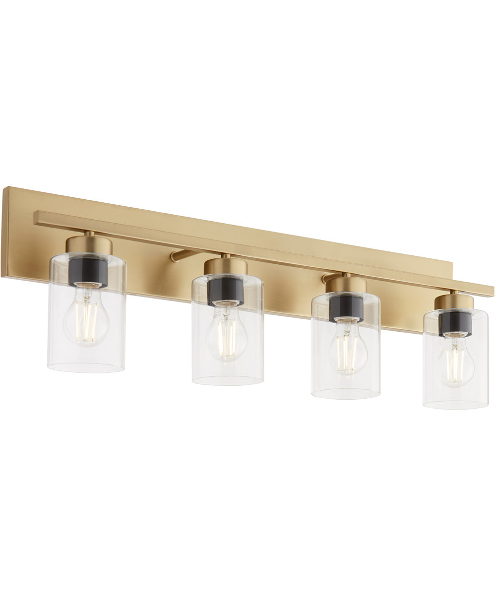 Carter 4-light Bath Vanity Light Aged Brass