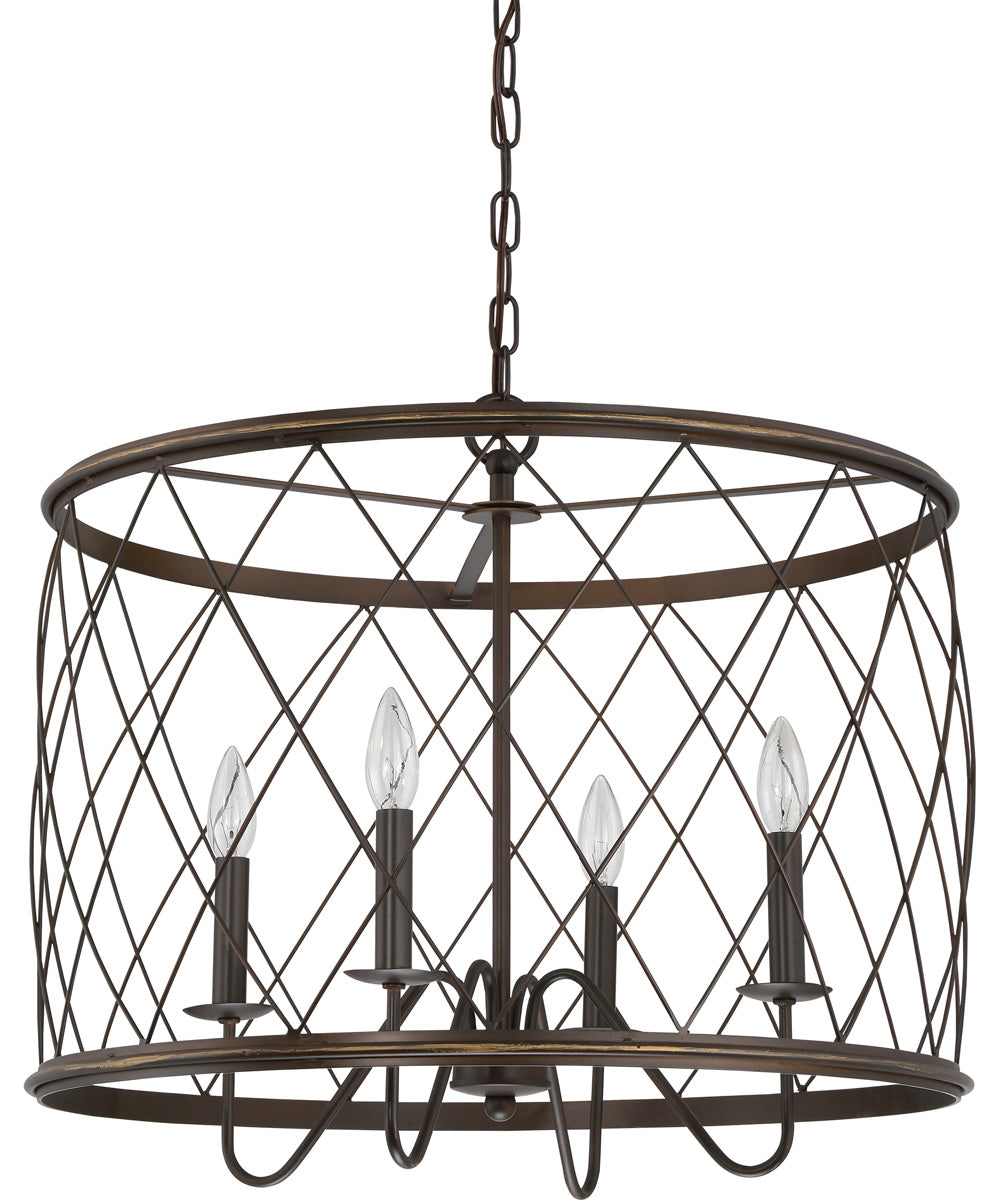 Dury 4-light Pendant Palladian Bronze