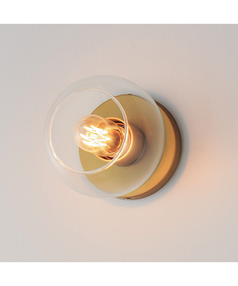 Knox 1-Light Flush Mount Natural Aged Brass