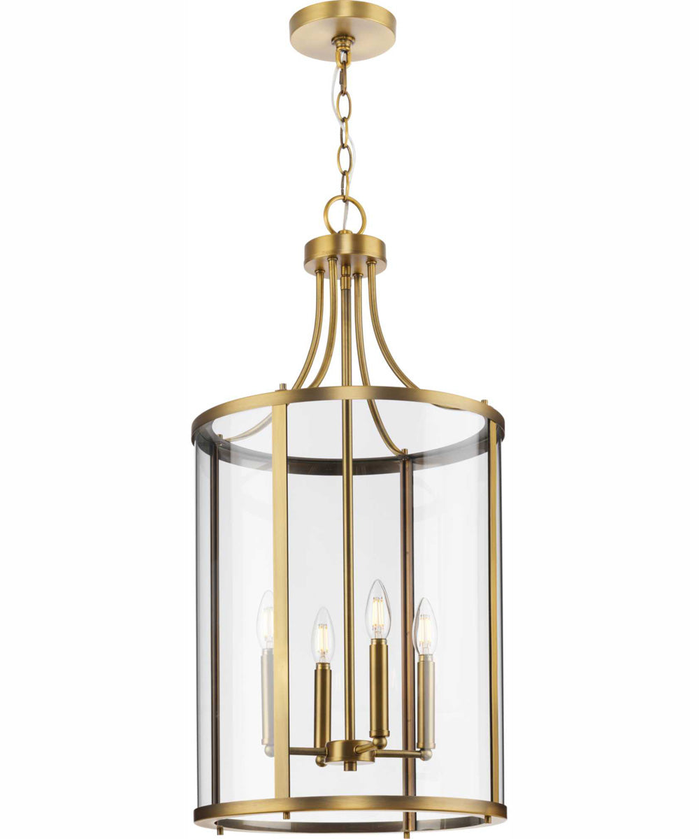 Gilliam 4-Light New Traditional Hall & Foyer Vintage Brass