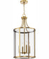 Gilliam 4-Light New Traditional Hall & Foyer Vintage Brass