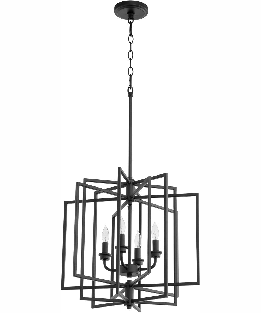 Hammond 4-light Pendant Textured Black