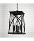 Marshall 4-Light Outdoor Hanging-Lantern Black
