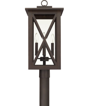 Avondale 4-Light Outdoor Post Mount In Oiled Bronze With Clear Glass