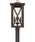 Avondale 4-Light Outdoor Post Mount Rain or Shine - Oiled Bronze with Clear Glass