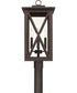 Avondale 4-Light Outdoor Post Mount In Oiled Bronze With Clear Glass