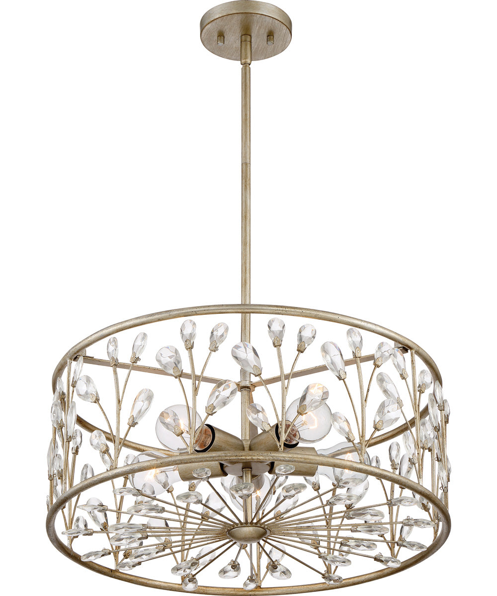 Meadow Lane 5-light Pendant Vintage Gold