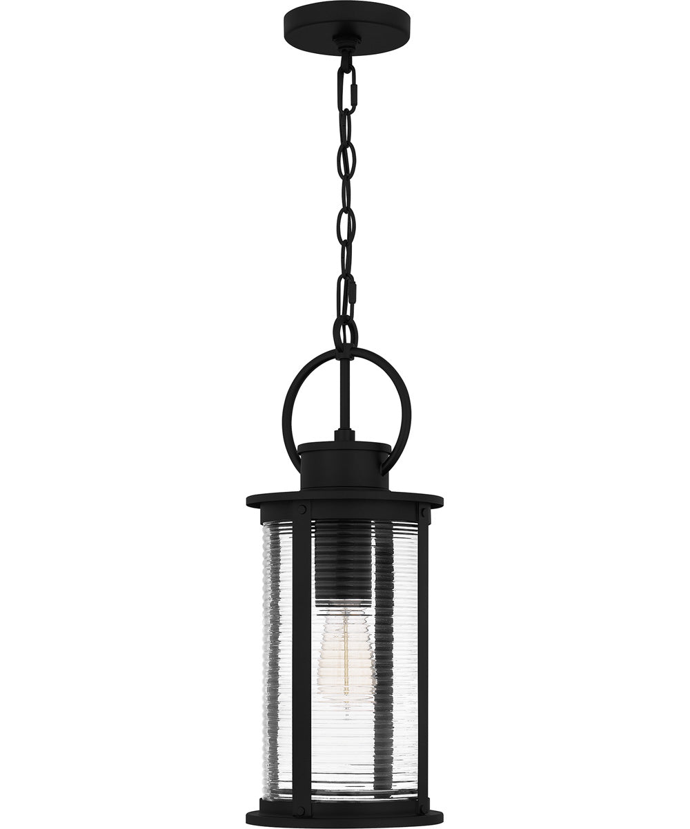 Tilmore Large 1-light Outdoor Pendant Light Matte Black