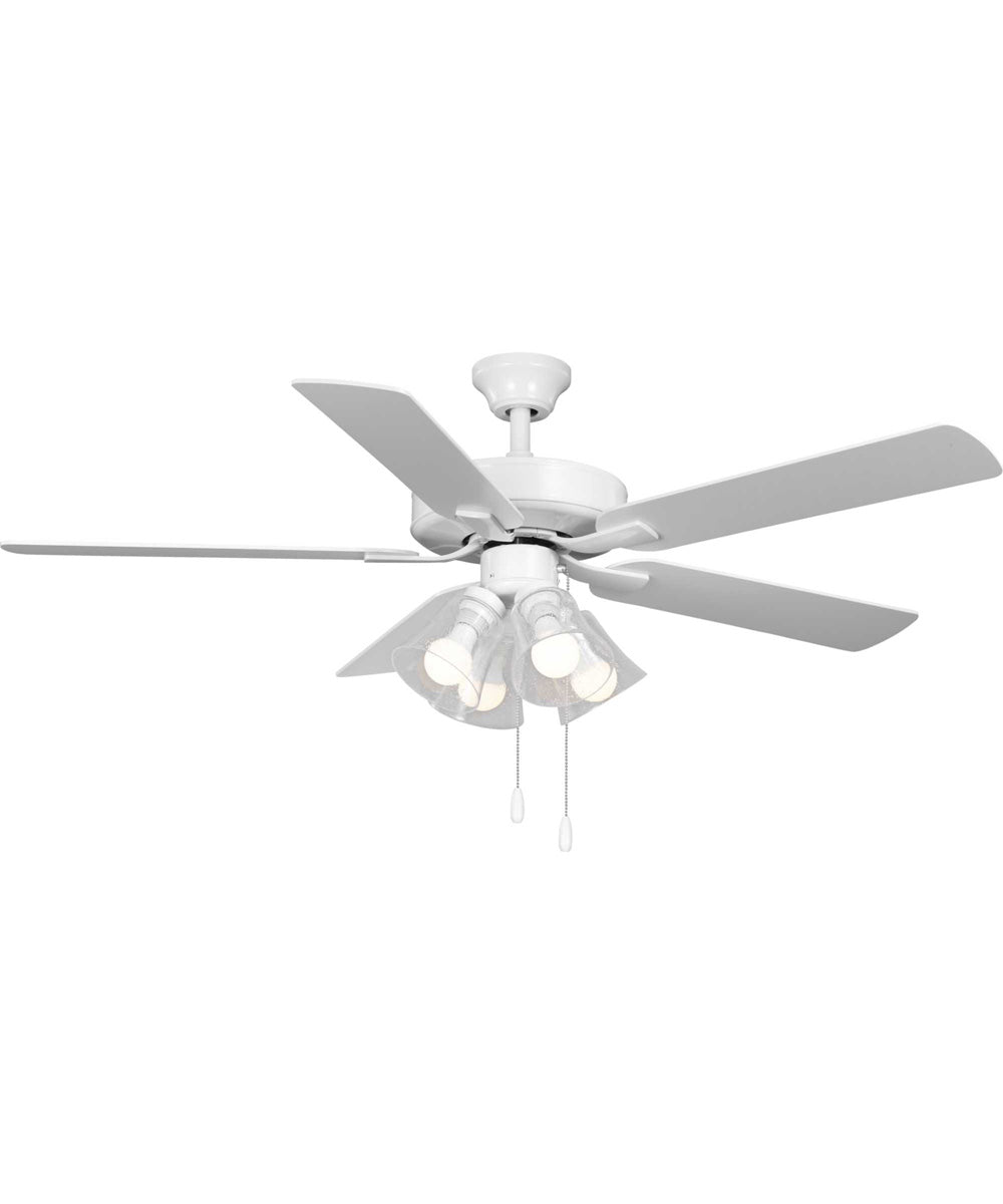 AirPro 52 in. 5-Blade Transitional Ceiling Fan with Light White