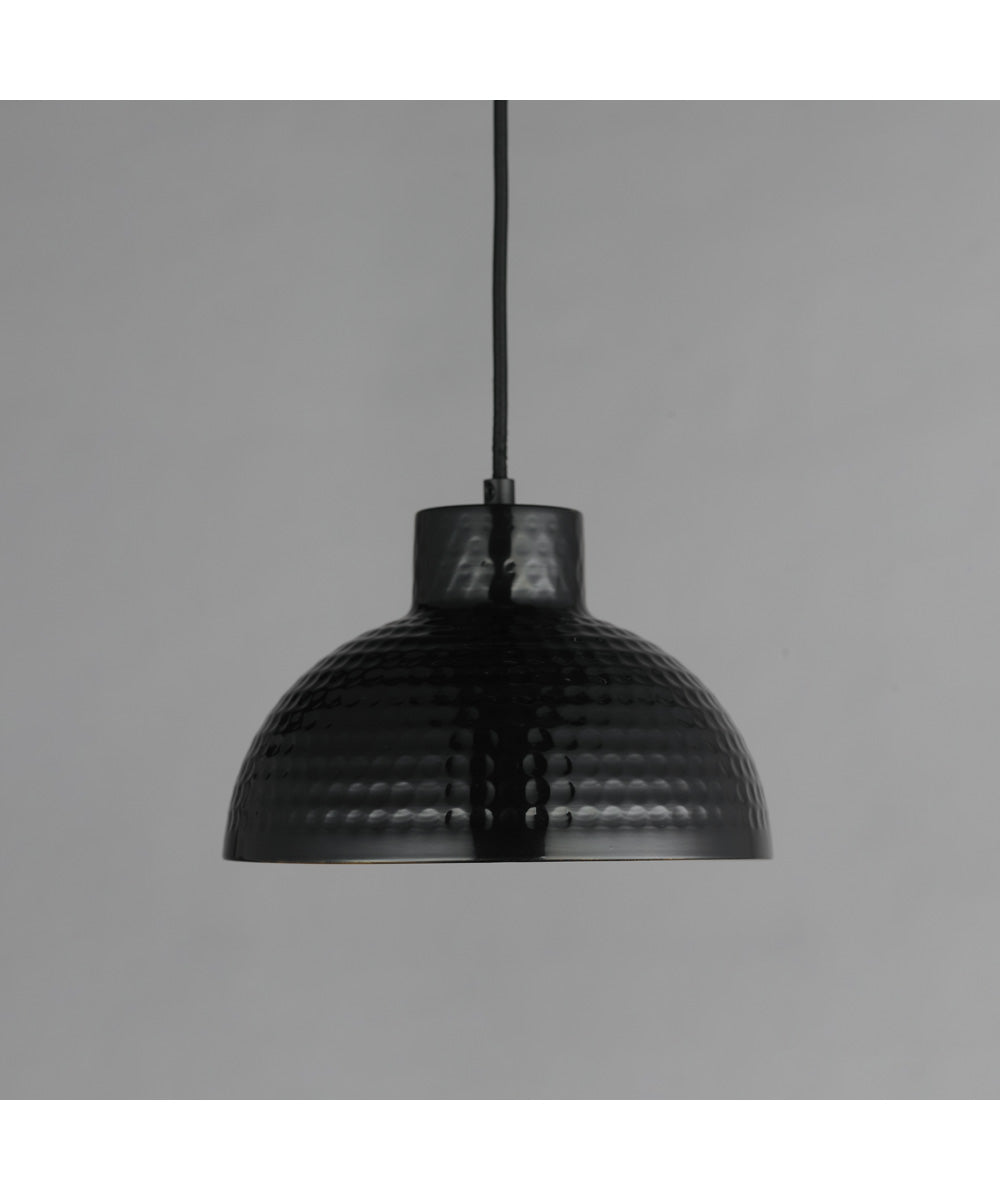 Rockport 1-Light Pendant Black / Antique Copper