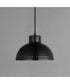 Rockport 1-Light Pendant Black / Antique Copper