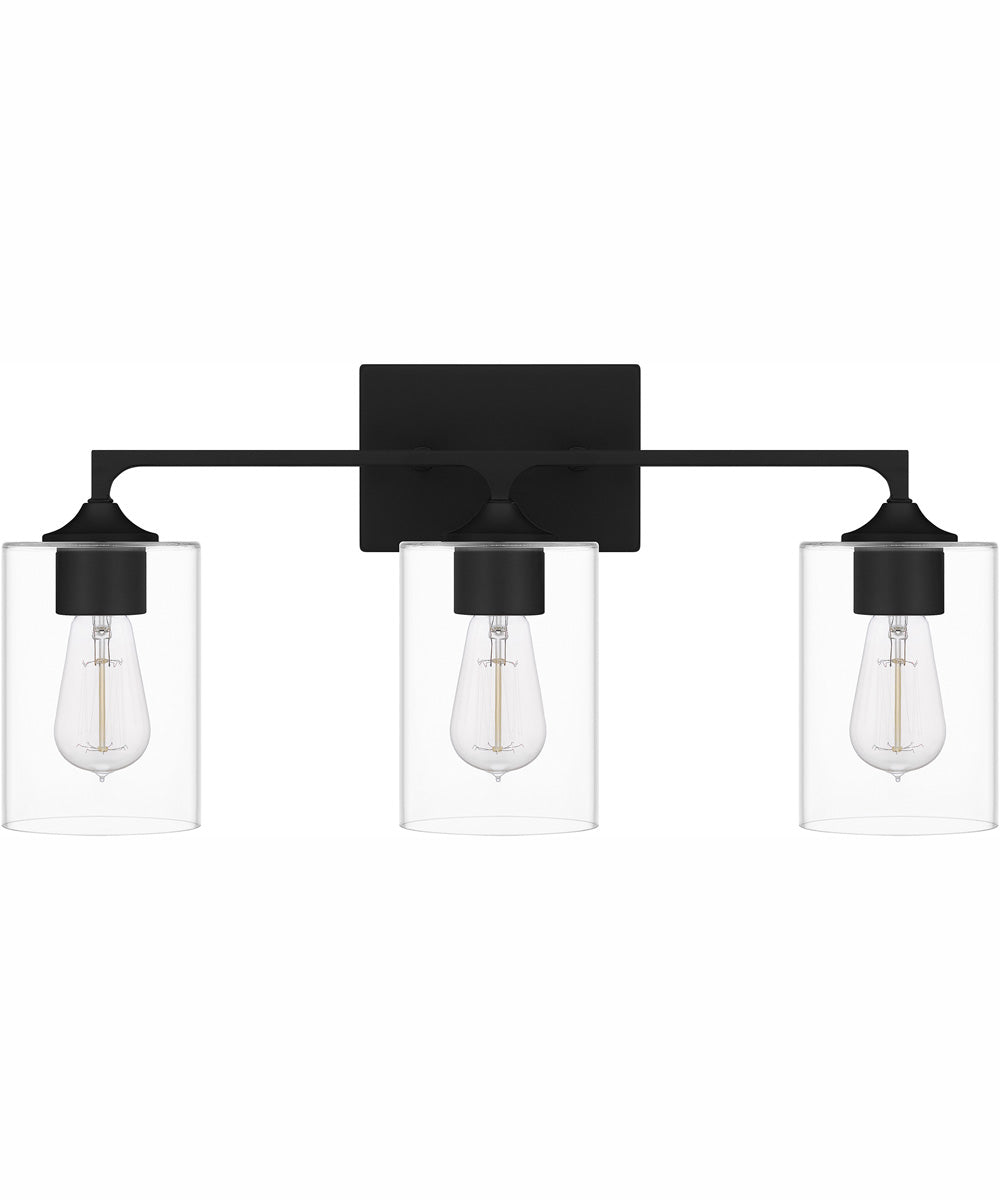 Prescott Large 3-light Bath Light Matte Black