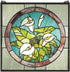 20"H Calla Lily Stained Glass Window