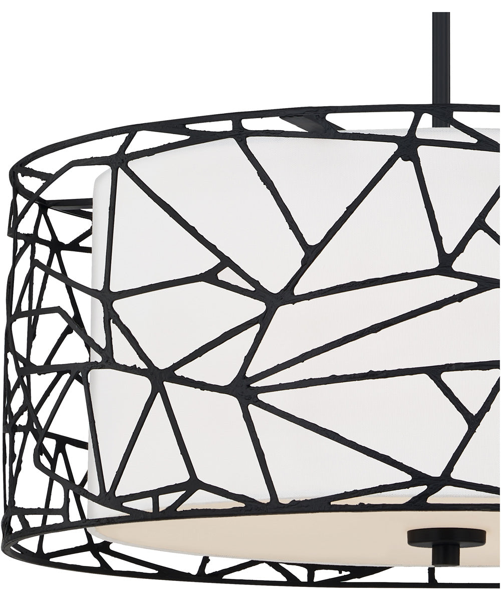 Newcastle 4-light Pendant Matte Black