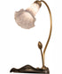 16" High Gray Tiffany Pond Lily Accent Lamp
