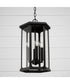 Walton 4-Light Outdoor Hanging-Lantern Black