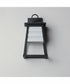 Shutters Vivex 1-Light Small Outdoor Wall Sconce Black
