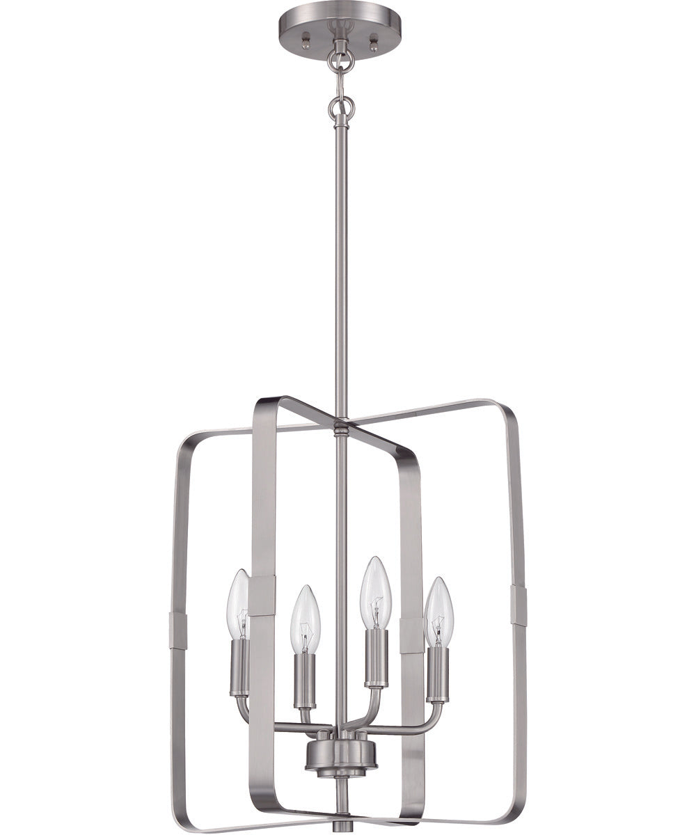 Stowe 4-Light Foyer Brushed Polished Nickel