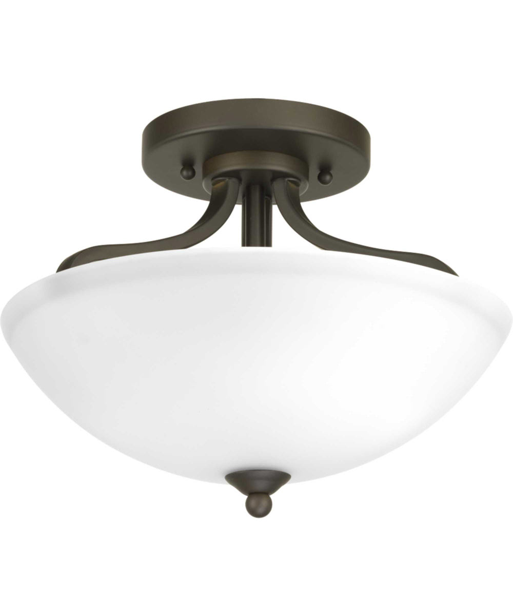 Laird 13" Semi-Flush Convertible Antique Bronze