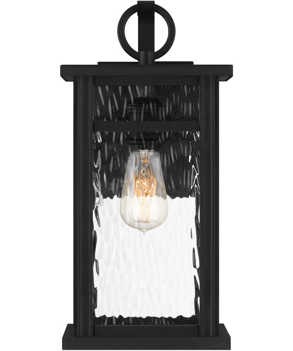Moira Medium 1-light Outdoor Wall Light  Coastal Armour Steel Earth Black