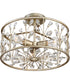 Meadow Lane 3-light Semi Flush Mount Vintage Gold