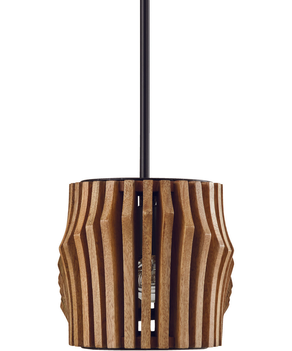 Archer 6-Light Island Light Wood and Matte Black