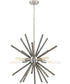Thorpe 5-Light Mid-Century Modern Style Chandelier Light Brushed Nickel