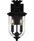 Havana Small 2-light Outdoor Wall Light Earth Black