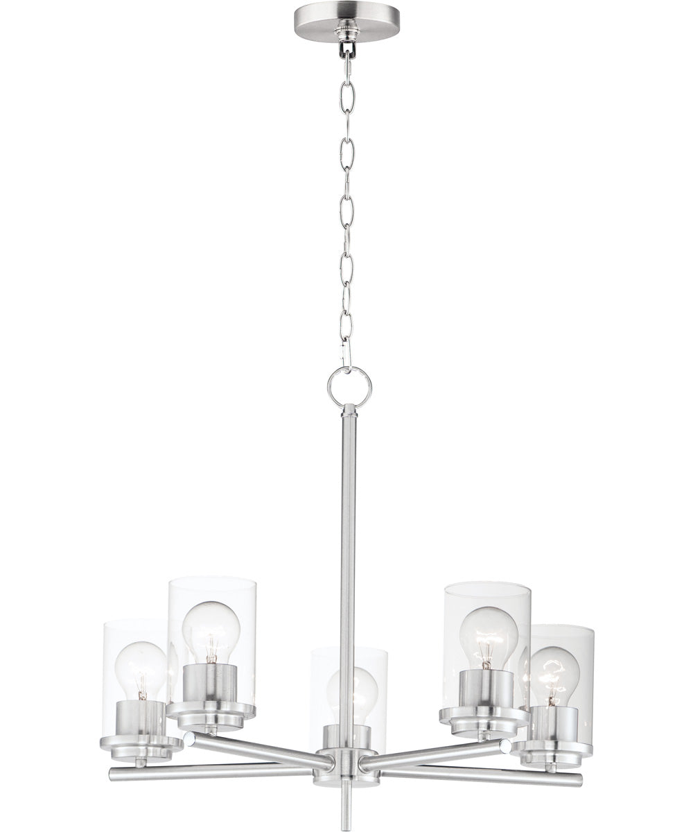 Corona 5-Light Chandelier Satin Nickel