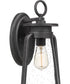 Sutton Large 1-light Outdoor Wall Light Speckled Black