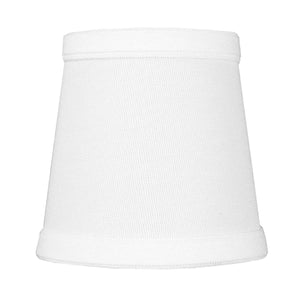 4"W x 4"H Chandelier White Linen Clip-On Lamp shade