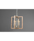 Turnbury 4-Light Coastal Chandelier Light Galvanized Finish