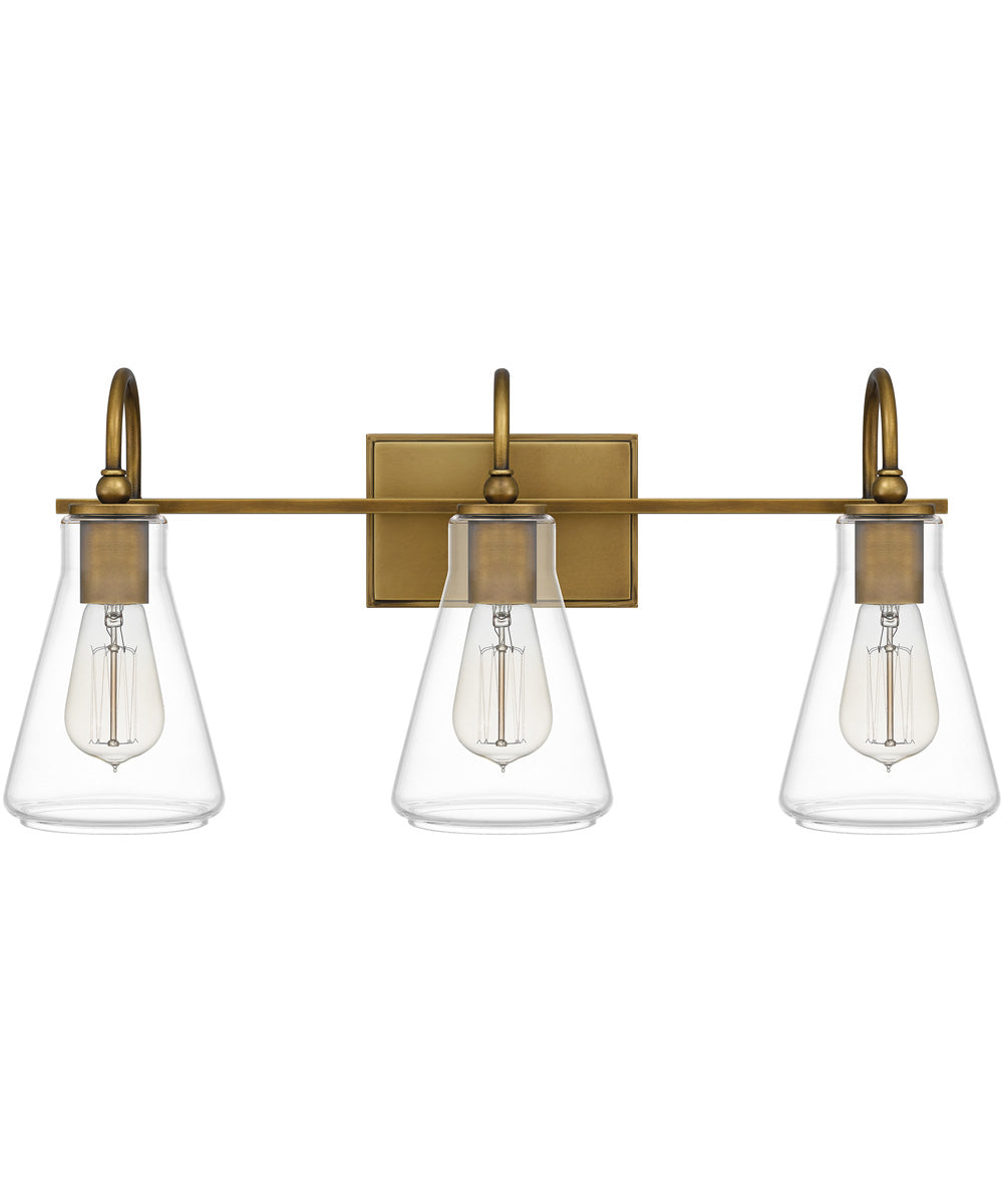 Boyton Large 3-light Bath Light Weathered Brass