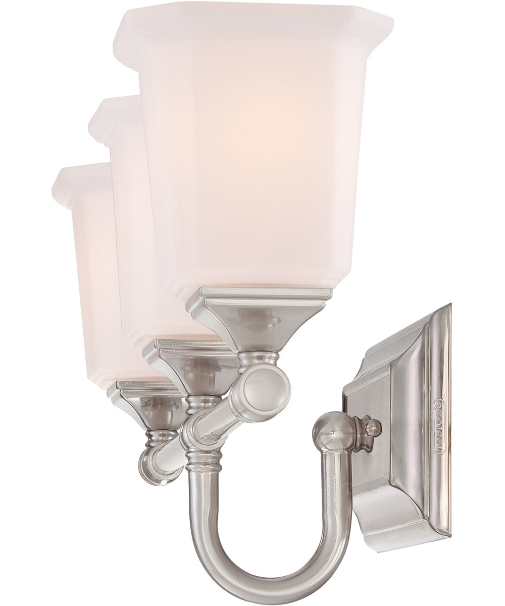 Nicholas Large 3-light Bath Light Brushed Nickel