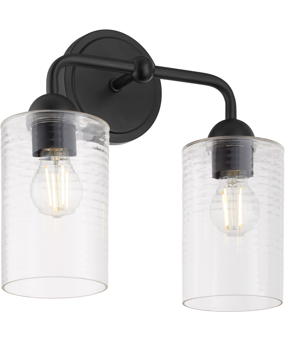 Tamara Day's Charlotte 2-light Bath Vanity Light Matte Black