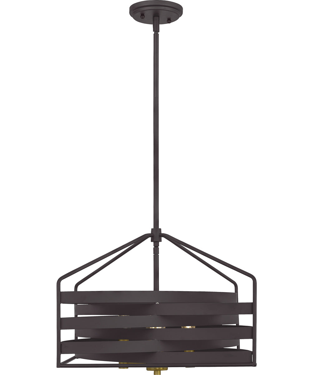 Escher 4-light Pendant Old Bronze