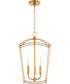 Mantle 3-light Entry Foyer Hall Chandelier Gold Leaf