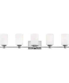 Karlie 5-Light Vanity in Chrome