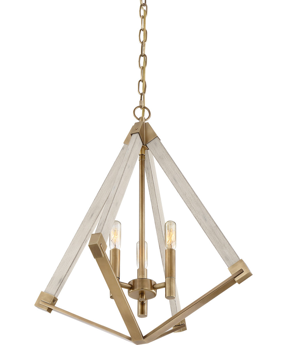 Viewpoint 3-light Pendant Weathered Brass