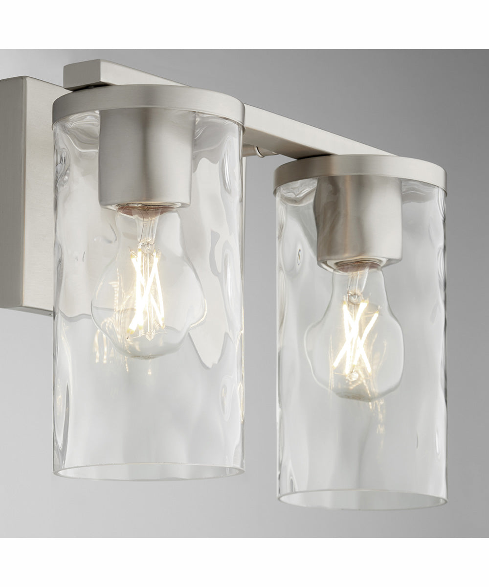 Steinway 2-light Bath Vanity Light Satin Nickel