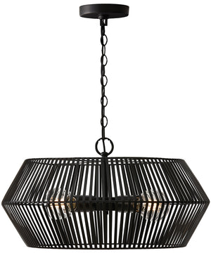 Kaiya 4-Light Pendant Matte Black