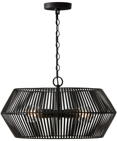 Kaiya 4-Light Pendant Matte Black