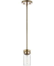 Intersection 1-Light Pendant Burnished Brass