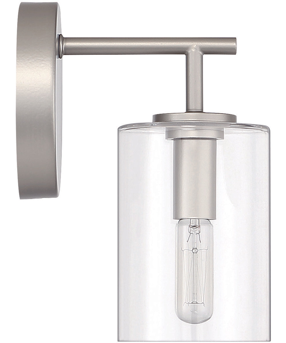 Hailie 1-Light Wall Sconce Satin Nickel