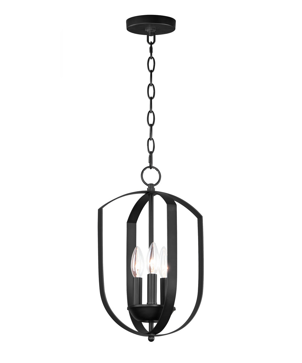 Provident 3-Light Chandelier Black