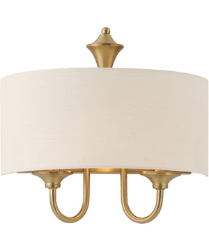 Bongo 1-Light Wall Sconce Natural Aged Brass