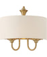 Bongo 1-Light Wall Sconce Natural Aged Brass
