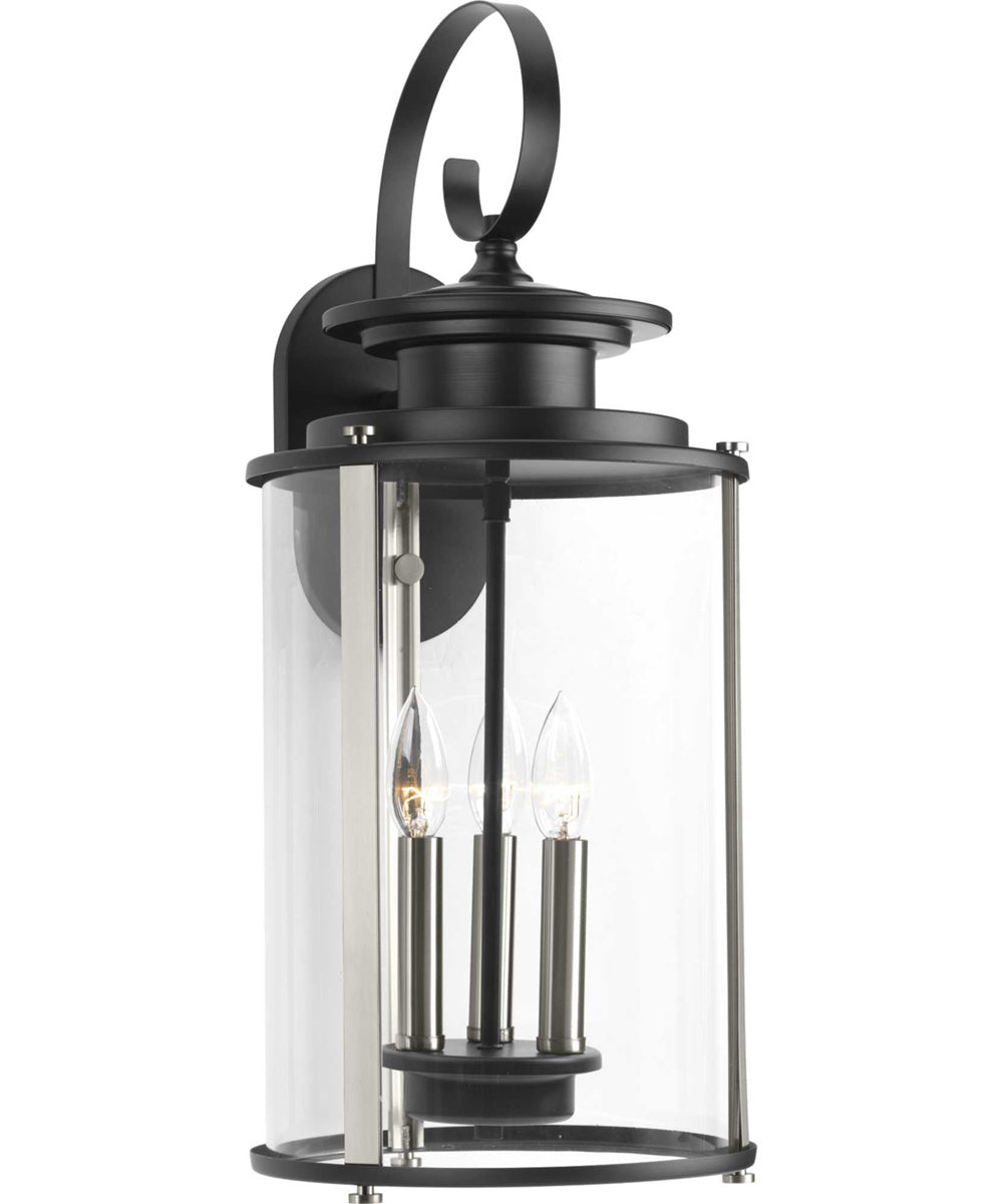 Squire 3-Light Large Wall Lantern Matte Black